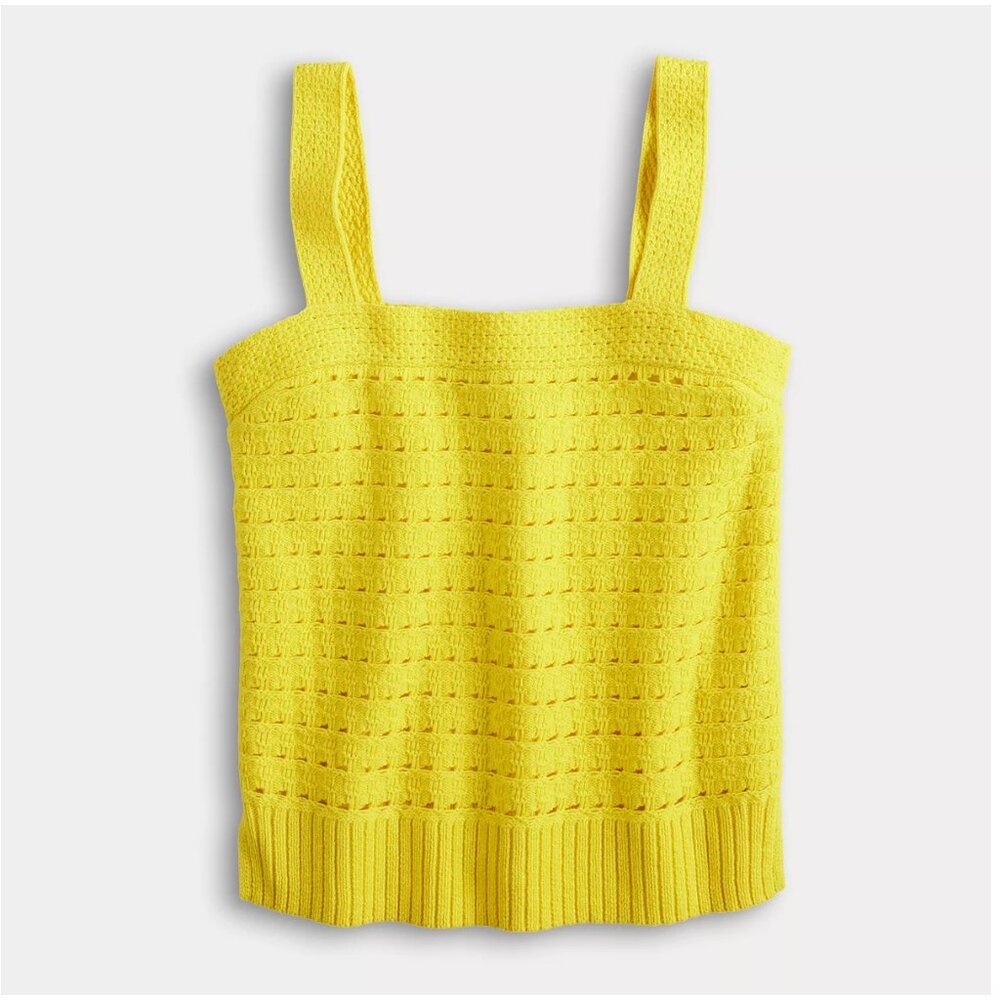 Women's Sonoma Goods For Life® Squareneck Crochet Sweater Tank Top Size XXL NWT